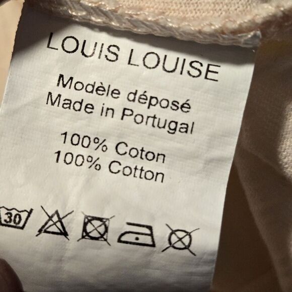 LOUISE LOUISE BE HAPPY BE HIPPIE SHIRT 12YEARS GIRLS 100%‎ COTTON PEACH COLOR - Picture 5 of 6